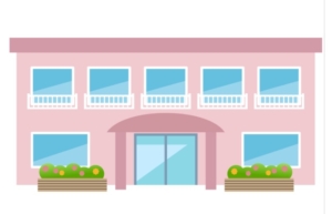 公民館のイラスト画像